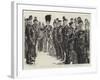 Before the Inspection, a Group of Men of the Corps of Commissionaires-Charles Paul Renouard-Framed Giclee Print