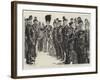 Before the Inspection, a Group of Men of the Corps of Commissionaires-Charles Paul Renouard-Framed Giclee Print