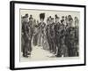 Before the Inspection, a Group of Men of the Corps of Commissionaires-Charles Paul Renouard-Framed Giclee Print