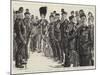 Before the Inspection, a Group of Men of the Corps of Commissionaires-Charles Paul Renouard-Mounted Giclee Print