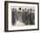 Before the Inspection, a Group of Men of the Corps of Commissionaires-Charles Paul Renouard-Framed Giclee Print