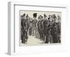 Before the Inspection, a Group of Men of the Corps of Commissionaires-Charles Paul Renouard-Framed Giclee Print