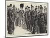 Before the Inspection, a Group of Men of the Corps of Commissionaires-Charles Paul Renouard-Mounted Giclee Print