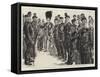 Before the Inspection, a Group of Men of the Corps of Commissionaires-Charles Paul Renouard-Framed Stretched Canvas