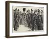 Before the Inspection, a Group of Men of the Corps of Commissionaires-Charles Paul Renouard-Framed Giclee Print