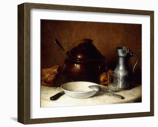 Before the Meal; Avant Le Repas-Francois Millet-Framed Giclee Print