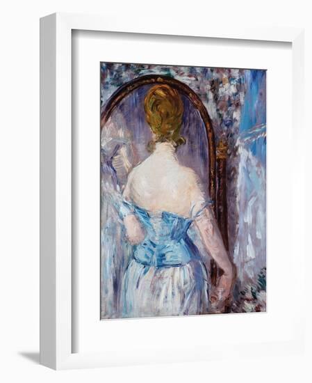 Before the Mirror-Edouard Manet-Framed Art Print