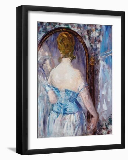 Before the Mirror-Edouard Manet-Framed Art Print