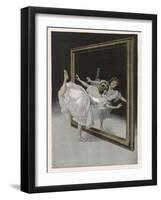 Before the Mirror-Ferdinand Von Reznicek-Framed Art Print
