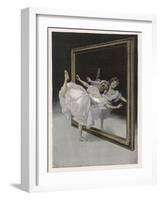 Before the Mirror-Ferdinand Von Reznicek-Framed Art Print