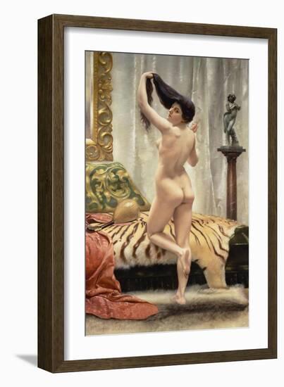 Before the Mirror-Robert Barrett Browning-Framed Giclee Print