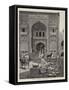 Before the Mosque of the Wazir Khan, Lahore-Harry Hamilton Johnston-Framed Stretched Canvas