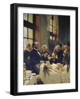 Before the Operation, or Doctor Pean Teaching at Saint-Louis Hospital, 1887-Henri Gervex-Framed Giclee Print