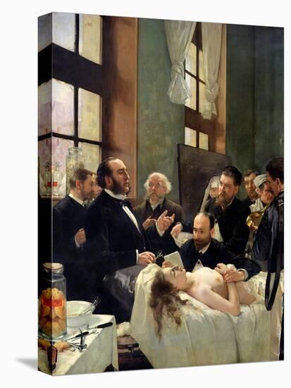 Before the Operation, or Doctor Pean Teaching at Saint-Louis Hospital, 1887-Henri Gervex-Stretched Canvas