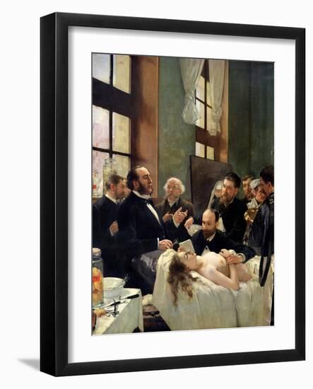 Before the Operation, or Doctor Pean Teaching at Saint-Louis Hospital, 1887-Henri Gervex-Framed Giclee Print