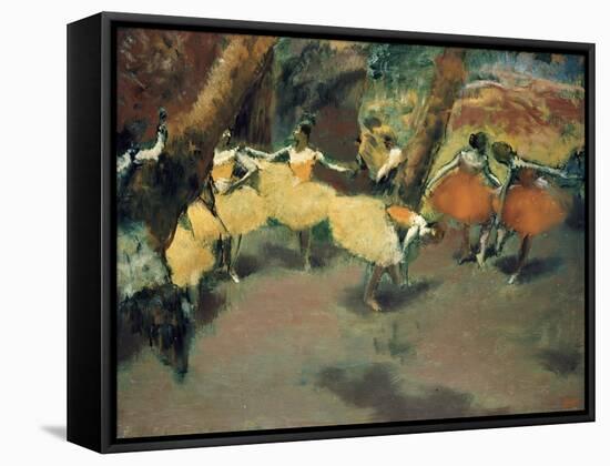 Before the Performance-Edgar Degas-Framed Stretched Canvas