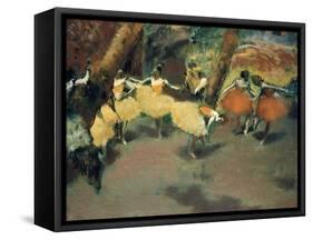 Before the Performance-Edgar Degas-Framed Stretched Canvas