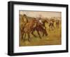 Before the Race, between 1882 and 1884-Edgar Degas-Framed Art Print