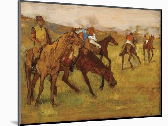 Before the Race, between 1882 and 1884-Edgar Degas-Mounted Art Print