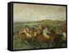 Before the Race (Course De Gentlemen), 1862-Edgar Degas-Framed Stretched Canvas