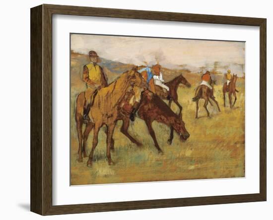 Before the Race-Edgar Degas-Framed Premium Giclee Print