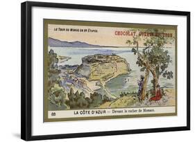Before the Rock of Monaco-null-Framed Giclee Print