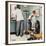 "Before the Shot" or "At the Doctor's", March 15,1958-Norman Rockwell-Framed Giclee Print