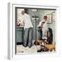 "Before the Shot" or "At the Doctor's", March 15,1958-Norman Rockwell-Framed Giclee Print