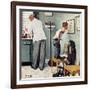 "Before the Shot" or "At the Doctor's", March 15,1958-Norman Rockwell-Framed Giclee Print