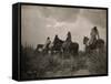 Before the Storm, Apache-Edward S Curtis-Framed Stretched Canvas