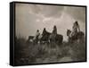 Before the Storm, Apache-Edward S Curtis-Framed Stretched Canvas