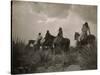 Before the Storm, Apache-Edward S Curtis-Stretched Canvas
