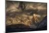Before the storm covers the mountains spikes-Peter Svoboda, MQEP-Mounted Photographic Print