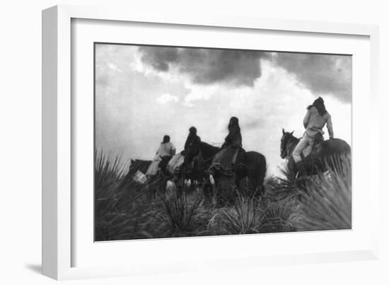 Before the Storm-Edward S. Curtis-Framed Art Print