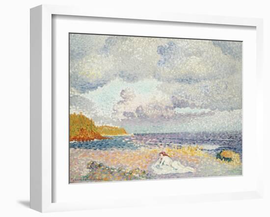 Before the Thunderstorm (The Bather)-Henri Edmond Cross-Framed Giclee Print