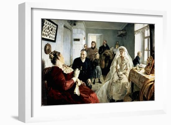 Before the Wedding, 1880s-Illarion Mikhailovich Pryanishnikov-Framed Giclee Print