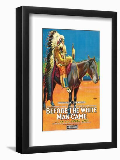 Before The White Man Came - 1920-null-Framed Giclee Print