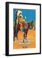 Before The White Man Came - 1920-null-Framed Giclee Print