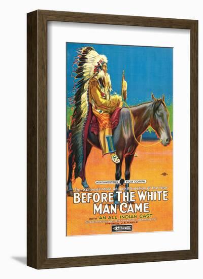 Before The White Man Came - 1920-null-Framed Giclee Print