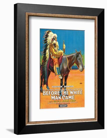 Before The White Man Came - 1920-null-Framed Giclee Print