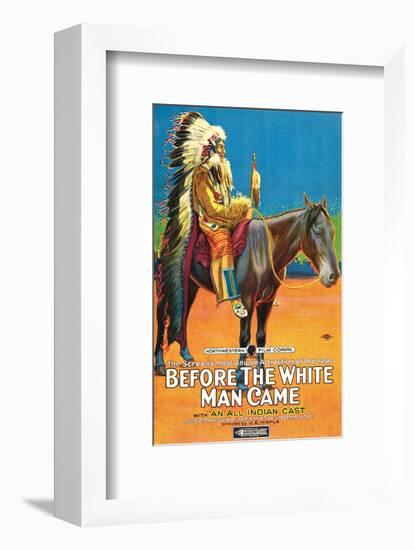 Before The White Man Came - 1920-null-Framed Giclee Print