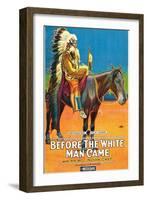 Before The White Man Cave, 1920-null-Framed Art Print