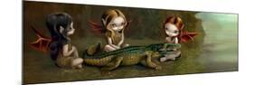 Befriending an Alligator-Jasmine Becket-Griffith-Mounted Premium Giclee Print