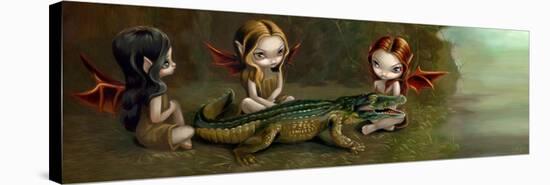Befriending an Alligator-Jasmine Becket-Griffith-Stretched Canvas