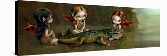 Befriending an Alligator-Jasmine Becket-Griffith-Stretched Canvas