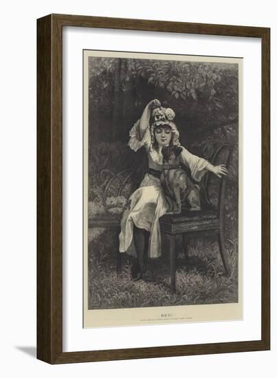 Beg!-Edward Killingworth Johnson-Framed Giclee Print