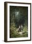 Begegnung Im Walde (Jaeger Und Sennerin), um 1858-Carl Spitzweg-Framed Giclee Print