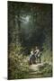 Begegnung Im Walde (Jaeger Und Sennerin), um 1858-Carl Spitzweg-Mounted Giclee Print