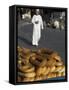 Begele Traditional Arabic Bread with Sesame Seeds, Jaffa Gate, Old City, Jerusalem, Israel-Eitan Simanor-Framed Stretched Canvas