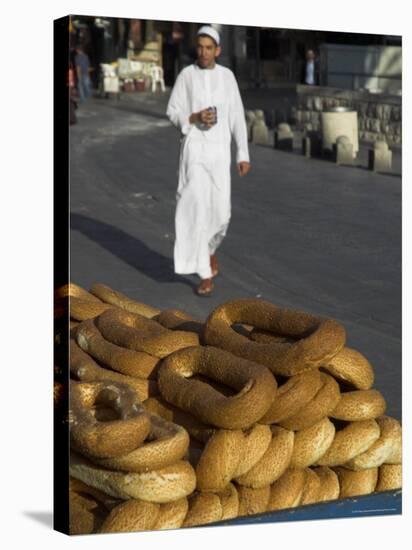 Begele Traditional Arabic Bread with Sesame Seeds, Jaffa Gate, Old City, Jerusalem, Israel-Eitan Simanor-Stretched Canvas